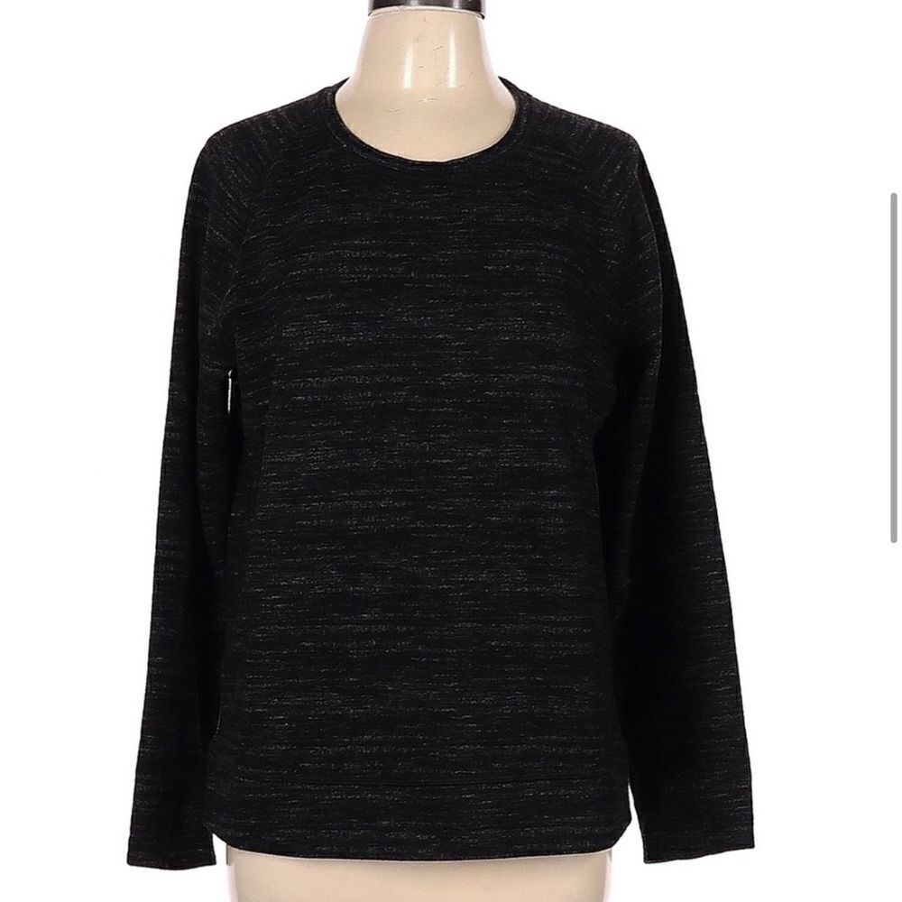 NWT! Kirkland Signature Black Heather Ladies’ Crew Pullover - Size Small 🔥